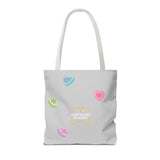 Nosebonks Conversation Hearts Tote Bag