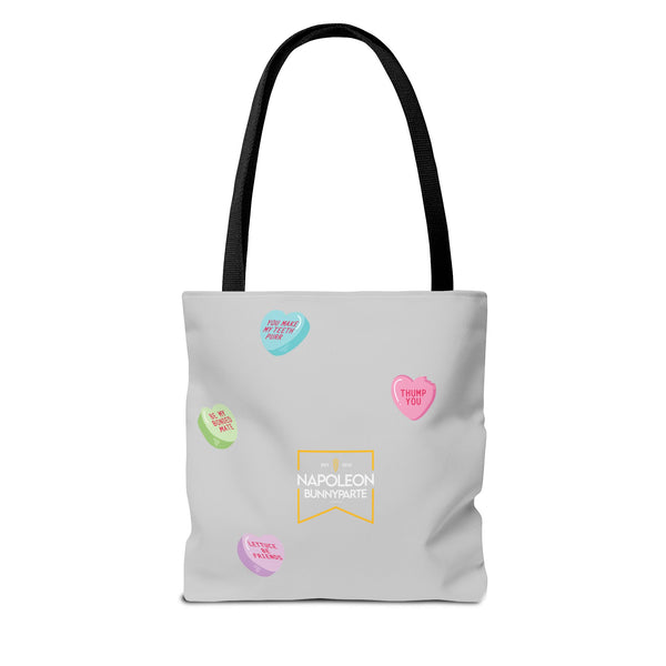 Nosebonks Conversation Hearts Tote Bag