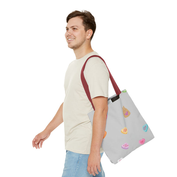 Nosebonks Conversation Hearts Tote Bag