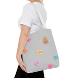 Nosebonks Conversation Hearts Tote Bag