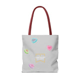 Nosebonks Conversation Hearts Tote Bag