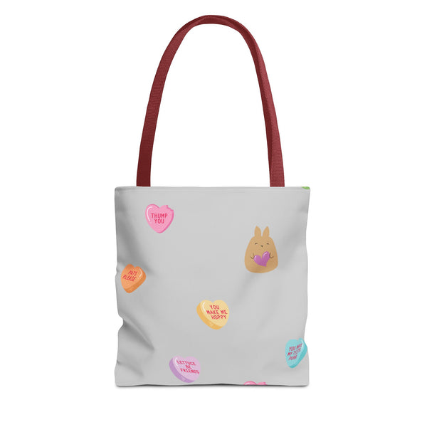 Nosebonks Conversation Hearts Tote Bag