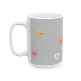 Nosebonks Conversation Hearts Mug