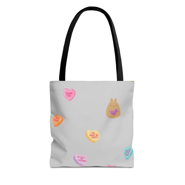 Nosebonks Conversation Hearts Tote Bag