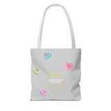 Nosebonks Conversation Hearts Tote Bag