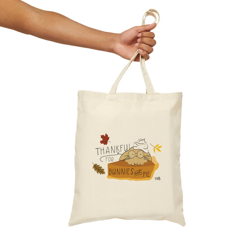 I Only Have Pies For Bunnies Canvas Tote Bag