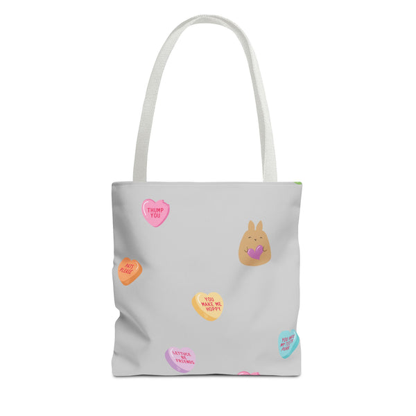 Nosebonks Conversation Hearts Tote Bag