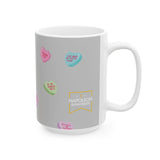 Nosebonks Conversation Hearts Mug