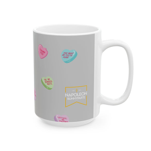 Nosebonks Conversation Hearts Mug