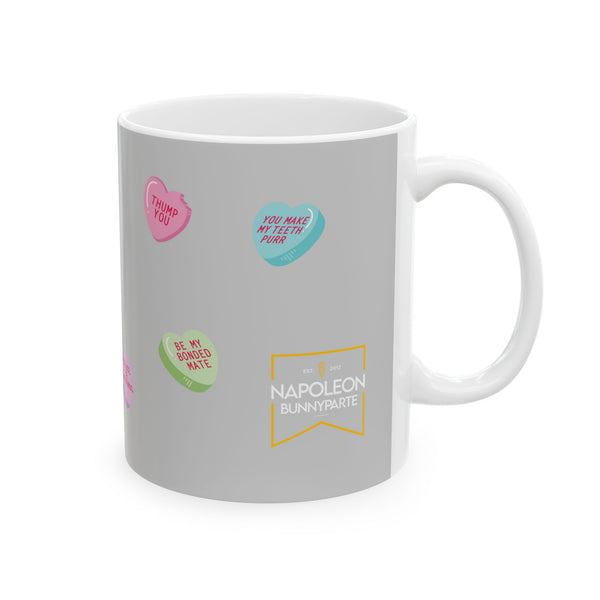 Nosebonks Conversation Hearts Mug