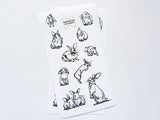 Rabbit Rabbit Rabbit Sticker Sheet