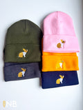 Dutch Bunny Embroidered Beanie