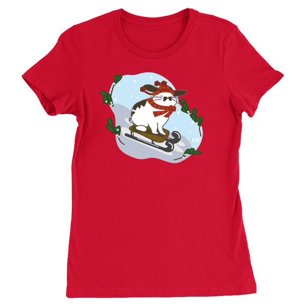 Hopping Through The Snow Womens TShirt