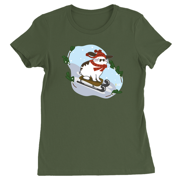 Hopping Through The Snow Womens TShirt