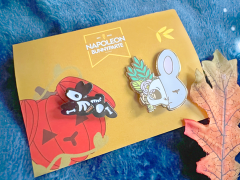 Beware of Buns Halloween Pin Set