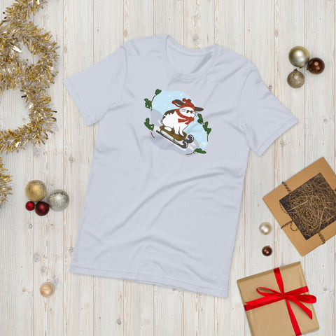 Hopping Through The Snow Unisex T-Shirt